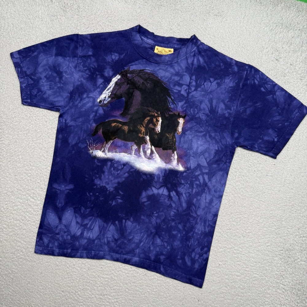 Kids Vintage The Mountain Horse Animal Nature T-Shirt